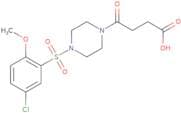 4-[4-(5-Chloro-2-methoxybenzenesulfonyl)piperazin-1-yl]-4-oxobutanoic acid