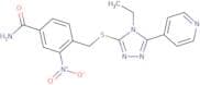 4-({[4-Ethyl-5-(pyridin-4-yl)-4H-1,2,4-triazol-3-yl]sulfanyl}methyl)-3-nitrobenzamide