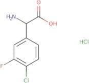 2-Amino-2-(4-chloro-3-fluorophenyl)acetic acid hydrochloride