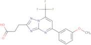 3-[5-(3-Methoxyphenyl)-7-(trifluoromethyl)-[1,2,4]triazolo[1,5-a]pyrimidin-2-yl]propanoic acid