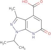 3-Methyl-6-oxo-1-(propan-2-yl)-1H,6H,7H-pyrazolo[3,4-b]pyridine-4-carboxylic acid