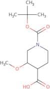 1-[(tert-Butoxy)carbonyl]-3-methoxypiperidine-4-carboxylic acid