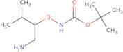 tert-Butyl N-[(1-amino-3-methylbutan-2-yl)oxy]carbamate