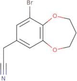 2-(9-Bromo-3,4-dihydro-2H-1,5-benzodioxepin-7-yl)acetonitrile