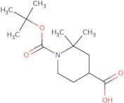 1-[(tert-Butoxy)carbonyl]-2,2-dimethylpiperidine-4-carboxylic acid