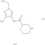Morpholine-2-carboxylic acid (1-ethyl-3-methyl-1H-pyrazol-4-yl)-amide dihydrochloride
