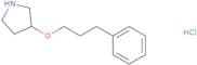 3-(3-Phenylpropoxy)pyrrolidine hydrochloride