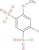 4-Fluoro-6-methoxybenzene-1,3-disulfonyl dichloride