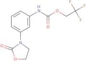 2,2,2-Trifluoroethyl N-[3-(2-oxo-1,3-oxazolidin-3-yl)phenyl]carbamate