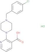 2-{4-[(4-Chlorophenyl)methyl]piperazin-1-yl}pyridine-3-carboxylic acid hydrochloride