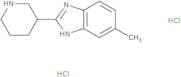5-Methyl-2-(piperidin-3-yl)-1H-1,3-benzodiazole dihydrochloride