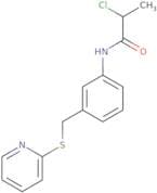 2-Chloro-N-{3-[(pyridin-2-ylsulfanyl)methyl]phenyl}propanamide