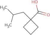 1-(2-Methylpropyl)cyclobutane-1-carboxylic acid