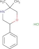 5,5-dimethyl-2-phenylmorpholine hcl