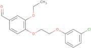 4-[2-(3-Chlorophenoxy)ethoxy]-3-ethoxybenzaldehyde