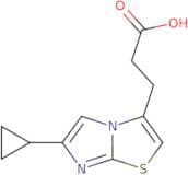 3-{6-Cyclopropylimidazo[2,1-b][1,3]thiazol-3-yl}propanoic acid