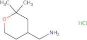 (2,2-dimethyltetrahydro-2h-pyran-4-yl)methanamine hcl
