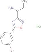 1-[5-(3-Bromophenyl)-1,2,4-oxadiazol-3-yl]propan-1-amine hydrochloride