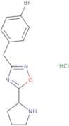 3-[(4-Bromophenyl)methyl]-5-(pyrrolidin-2-yl)-1,2,4-oxadiazole hydrochloride