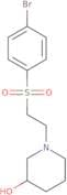 1-[2-(4-Bromobenzenesulfonyl)ethyl]piperidin-3-ol