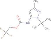 2,2,2-Trifluoroethyl N-(1-tert-butyl-3-methyl-1H-pyrazol-5-yl)carbamate