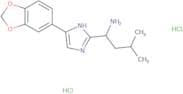 1-[4-(1,3-Dioxaindan-5-yl)-1H-imidazol-2-yl]-3-methylbutan-1-amine dihydrochloride