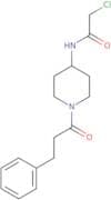 2-Chloro-N-[1-(3-phenylpropanoyl)piperidin-4-yl]acetamide