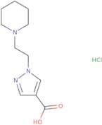 1-[2-(Piperidin-1-yl)ethyl]-1H-pyrazole-4-carboxylic acid hydrochloride