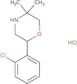 2-(2-Chlorophenyl)-5,5-dimethylmorpholine hydrochloride