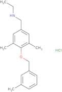 ({3,5-Dimethyl-4-[(3-methylphenyl)methoxy]phenyl}methyl)(ethyl)amine hydrochloride
