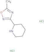 2-(5-Methyl-1,2,4-oxadiazol-3-yl)piperidine dihydrochloride