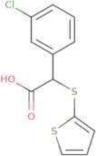 2-(3-Chlorophenyl)-2-(thiophen-2-ylsulfanyl)acetic acid