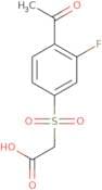 2-(4-Acetyl-3-fluorobenzenesulfonyl)acetic acid