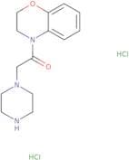 1-(3,4-Dihydro-2H-1,4-benzoxazin-4-yl)-2-(piperazin-1-yl)ethan-1-one dihydrochloride