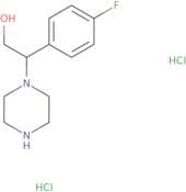 2-(4-Fluorophenyl)-2-(piperazin-1-yl)ethan-1-ol dihydrochloride