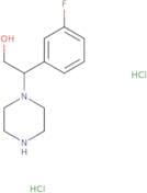 2-(3-Fluorophenyl)-2-(piperazin-1-yl)ethan-1-ol dihydrochloride