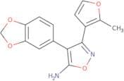 4-(1,3-Dioxaindan-5-yl)-3-(2-methylfuran-3-yl)-2,5-dihydro-1,2-oxazol-5-imine