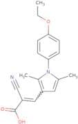 2-Cyano-3-[1-(4-ethoxyphenyl)-2,5-dimethyl-1H-pyrrol-3-yl]prop-2-enoic acid