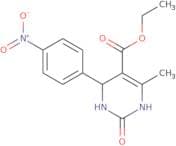 6-Methyl-4-(4-nitrophenyl)-2-oxo-1,2,3,4-tetrahydropyrimidine-5-carboxylic acid ethyl ester
