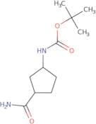 tert-Butyl N-(3-carbamoylcyclopentyl)carbamate