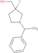 {3-Fluoro-1-[(1R)-1-phenylethyl]pyrrolidin-3-yl}methanol