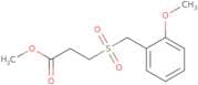 Methyl 3-[(2-methoxyphenyl)methanesulfonyl]propanoate