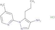 1-(4-Methylpyridin-2-yl)-5-propyl-1H-pyrazol-4-amine hydrochloride