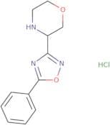3-(5-Phenyl-1,2,4-oxadiazol-3-yl)morpholine hydrochloride