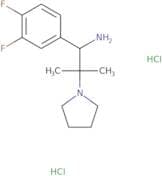 1-(3,4-Difluorophenyl)-2-methyl-2-(pyrrolidin-1-yl)propan-1-amine dihydrochloride