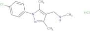 {[1-(4-Chlorophenyl)-3,5-dimethyl-1H-pyrazol-4-yl]methyl}(methyl)amine hydrochloride