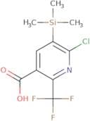 6-Chloro-2-(trifluoromethyl)-5-(trimethylsilyl)pyridine-3-carboxylic acid