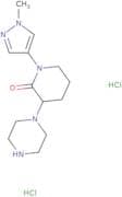 1-(1-Methyl-1H-pyrazol-4-yl)-3-(piperazin-1-yl)piperidin-2-one dihydrochloride