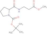 tert-Butyl 2-[(3-methoxy-3-oxopropyl)carbamoyl]pyrrolidine-1-carboxylate