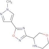 3-[5-(1-Methyl-1H-pyrazol-4-yl)-1,2,4-oxadiazol-3-yl]morpholine